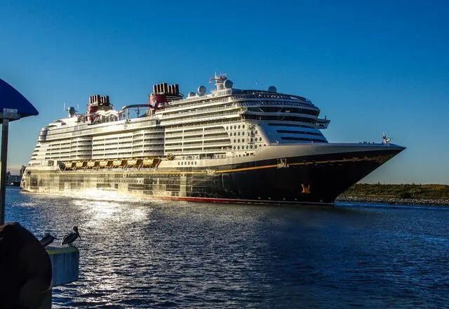 Kreuzfahrtschiff auf dem Meer